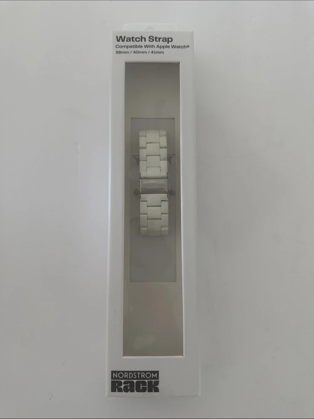 Nordstrom White Ceramic Link Watch Band for Apple Watch
